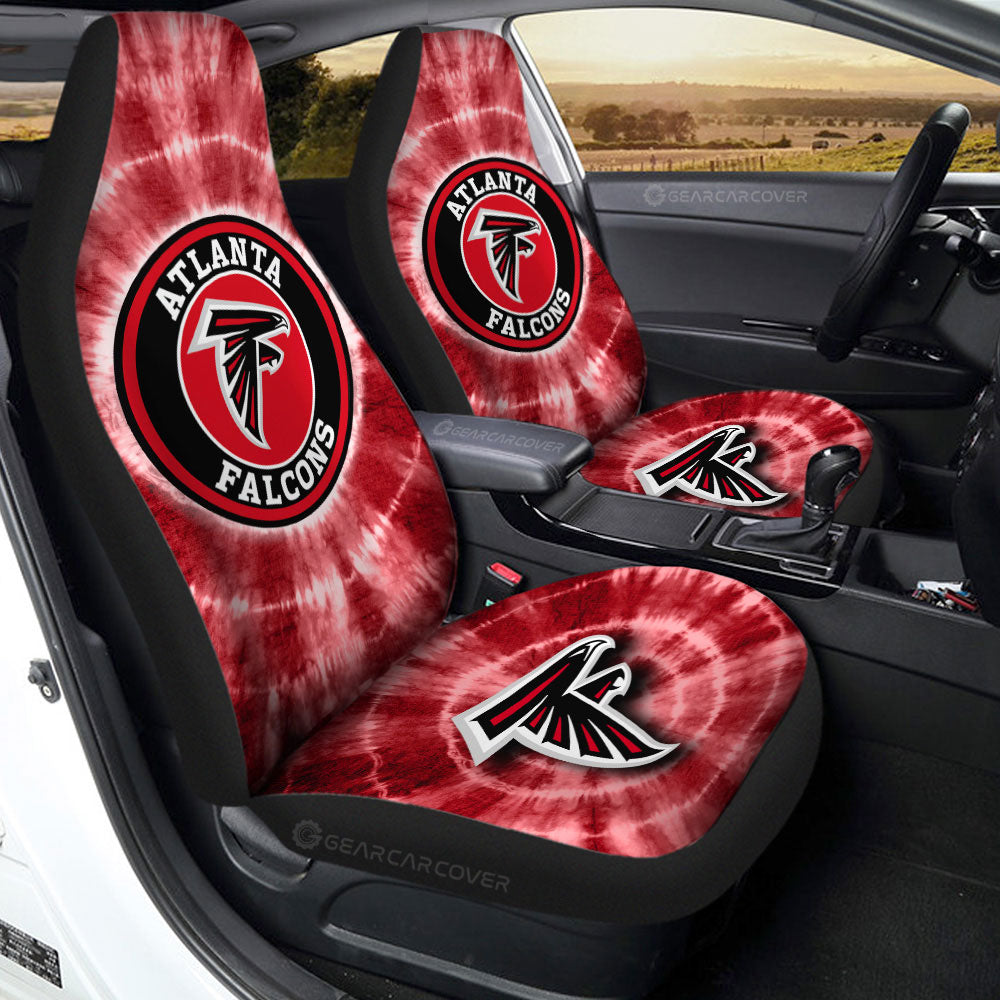 Atlanta Falcons Car Seat Covers Custom Tie Dye Car Accessories