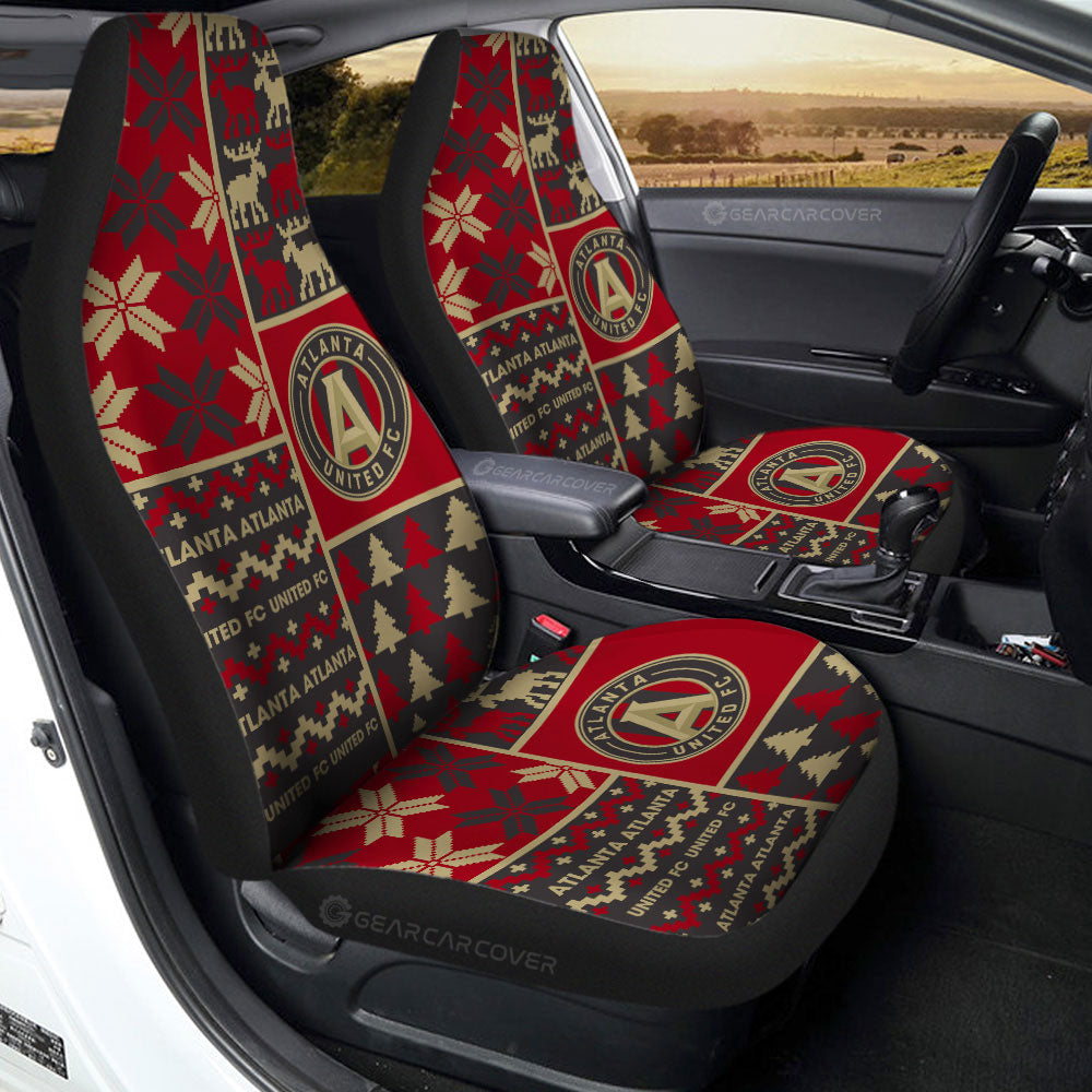 Atlanta United FC Car Seat Covers Custom Ugly Style Car Accessories