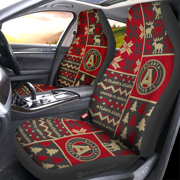 Atlanta United FC Car Seat Covers Custom Ugly Style Car Accessories