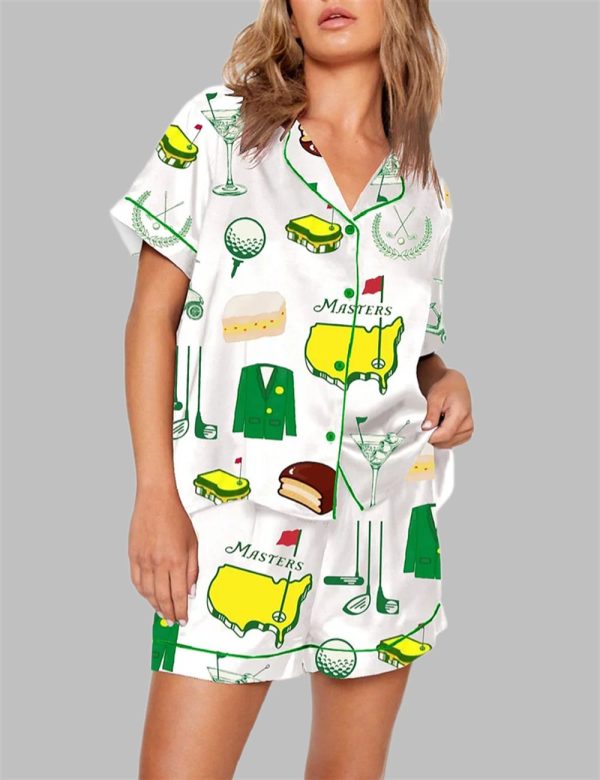 Augusta Masters Golf Tournament Golf Print Pajama Set