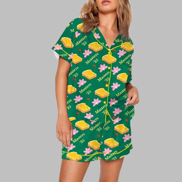Augusta Tournament 2025 Golf Lover Print Pajama Set