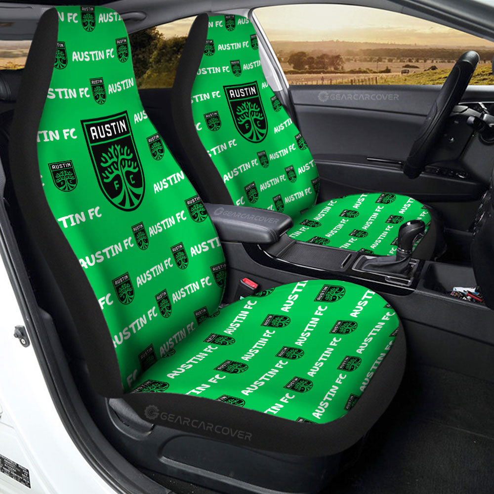 Austin FC Car Seat Covers Sporty Team Collection