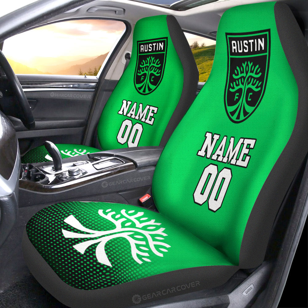 Austin FC Car Seat Covers Sporty Team Collection