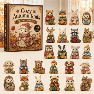 Autumn Knits Advent Calendar 2026 - 24-Day Countdown, Acrylic Charms Every Day Bring New Suprises