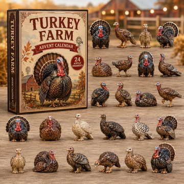 Autumn Turkey Advent Calendar 2026 - 24-Day Countdown, Acrylic Charms Every Day Bring New Suprises