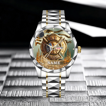Awesome Fighter Customized Watch - Personalized Name - Gift For Firefighters