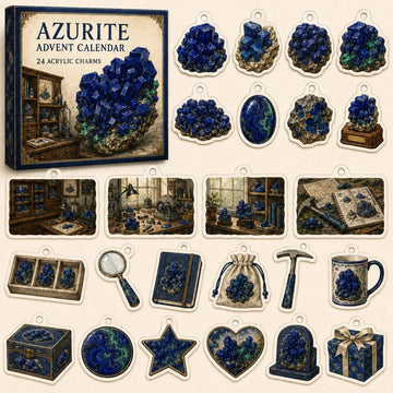 Azurite Advent Calendar 2026 - 24-Day Countdown, Acrylic Charms