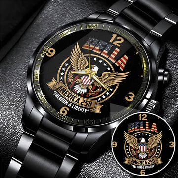 BELLA Y250-03 Personalized Watch, 250 Years Of Freedom 1776-2026