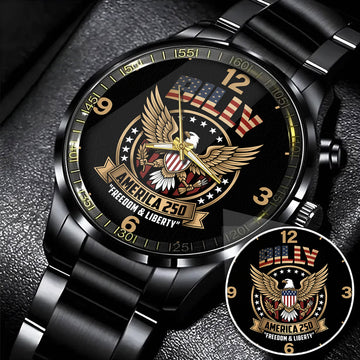 BILLY Y250-03 Personalized Watch, 250 Years Of Freedom 1776-2026