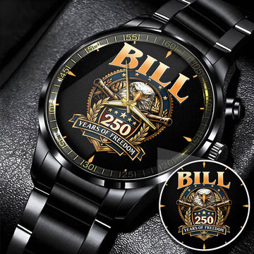 BILL Y250-01 Personalized Watch, 250 Years Of Freedom 1776-2026