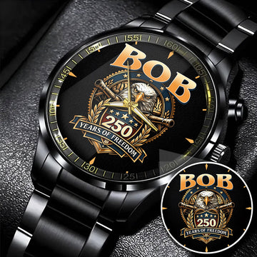 BOB Y250-01 Personalized Watch, 250 Years Of Freedom 1776-2026