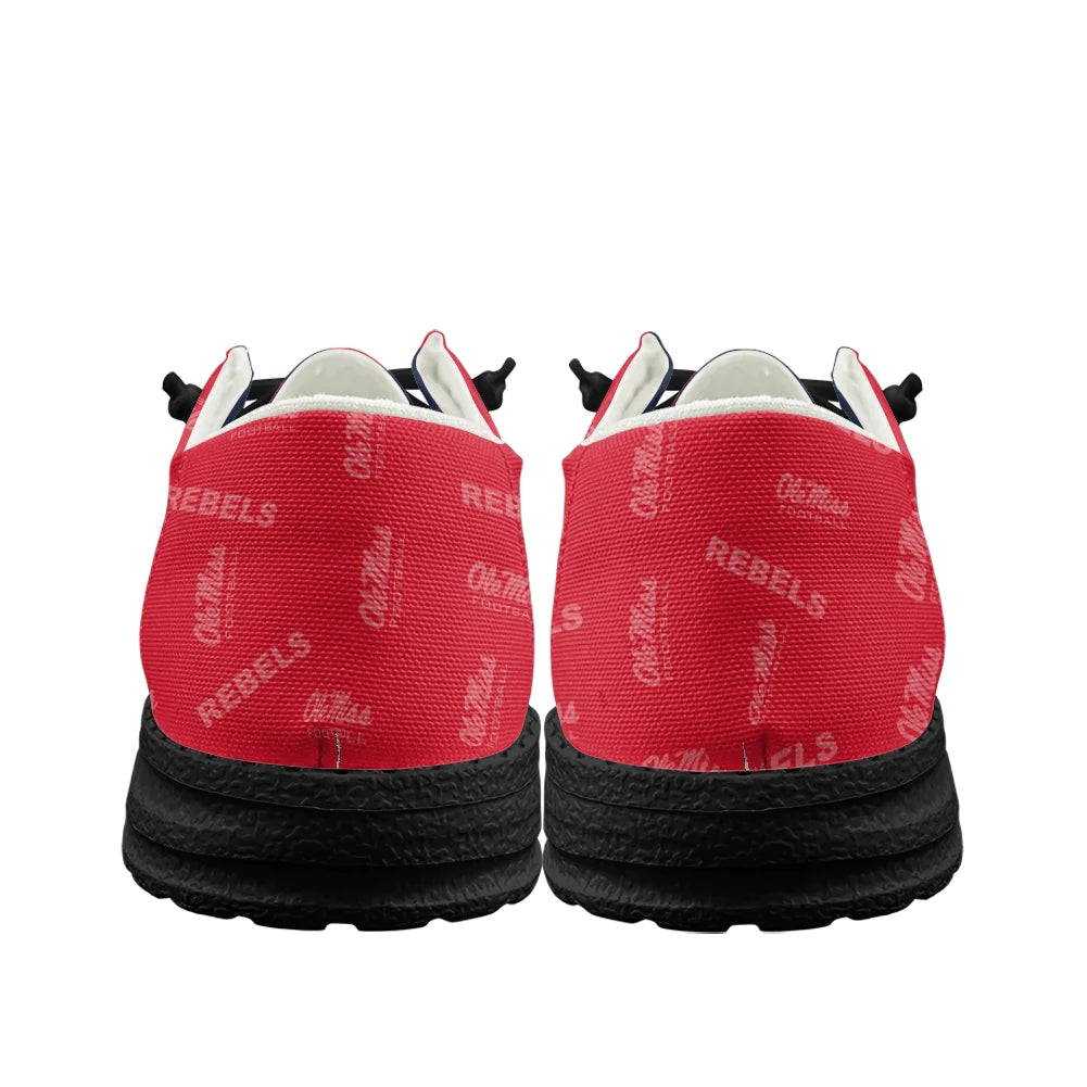 Ole Miss Rebels Loafers - Inspired By Hey Dude Shoes Style
