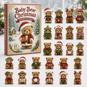 Baby Bear Christmas Advent Calendar 2026 - 24-Day Countdown, Acrylic Charms Every Day Bring New Suprises