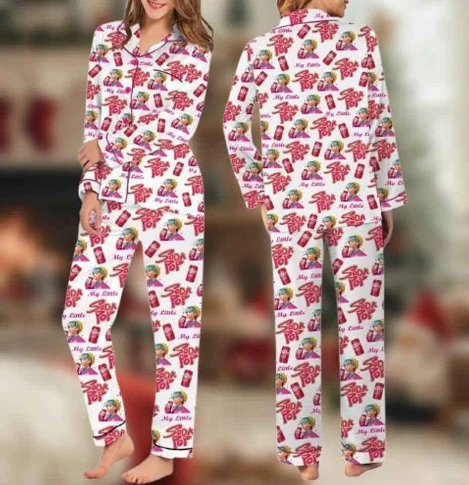 Baby Dr Pepper Pajamas Set Long, My Little Soda Pop Baby Shirt, Saja Boys Shirt, Kpop Demon Hunters Merch