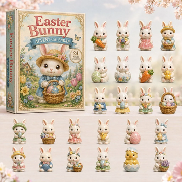 Baby Easter Bunny Advent Calendar 2026 - 24-Day Countdown, Acrylic Charms Every Day Bring New Suprises