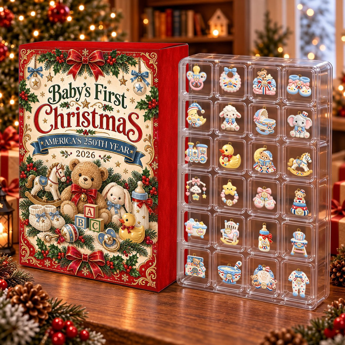 Baby S First Christmas Advent Calendar 2026 24 Day Spirits Countdown Acrylic Charms Blind Box Gift For Family