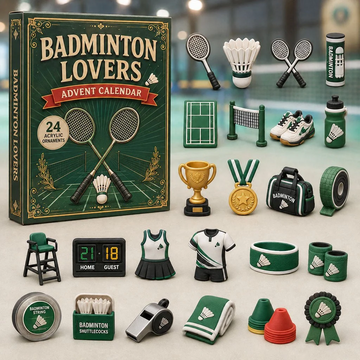 Badminton Classic Advent Calendar 2026 - 24-Day Countdown, Acrylic Charms Every Day Bring New Suprises