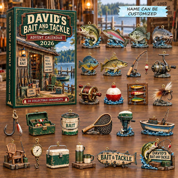 Bait Tackle advent calendar 2026 - 24-Day Countdown, Acrylic Charms