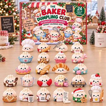 Baker Dumpling Club Advent Calendar 2026 - 24-Day Countdown, Acrylic Charms