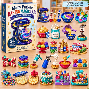 Baking Magic Lab advent calendar 2026 - 24-Day Countdown, Acrylic Charms
