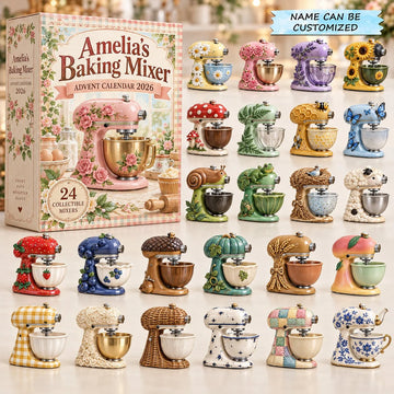Baking Mixer advent calendar 2026 - 24-Day Countdown, Acrylic Charms