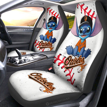 Baltimore Orioles Car Seat Covers Stitch Theme Collection