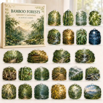 Bamboo Forests Advent Calendar 2026 - 24-Day Countdown, Acrylic Charms