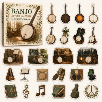 Banjo Advent Calendar 2026 - 24-Day Countdown, Acrylic Charms