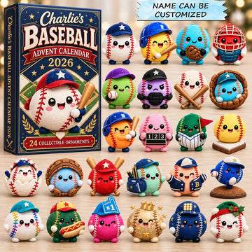 Baseball Dumpling Friends Advent Calendar 2026 - 24-Day Countdown, Acrylic Charms
