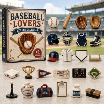 Baseball Lovers Field Advent Calendar 2026 - 24-Day Countdown, Acrylic Charms Every Day Bring New Suprises