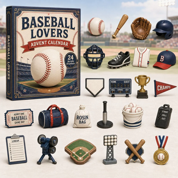 Baseball Lovers Gear Advent Calendar 2026 - 24-Day Countdown, Acrylic Charms Every Day Bring New Suprises