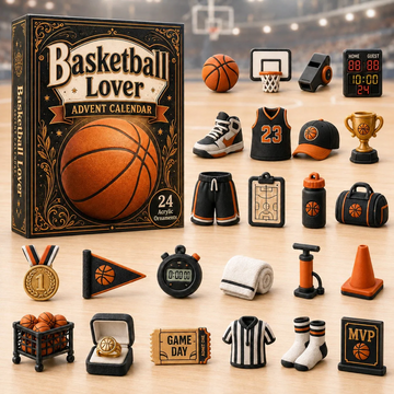 Basketball Lover Advent Calendar 2026 - 24-Day Countdown, Acrylic Charms Every Day Bring New Suprises