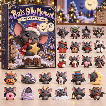 Bats Silly Moment Advent Calendar 2026 - 24-Day Countdown, Acrylic Charms