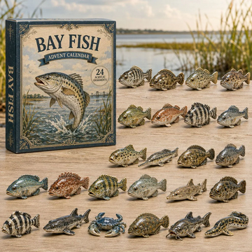 Bay Fish World Advent Calendar 2026 - 24-Day Countdown, Acrylic Charms Every Day Bring New Suprises