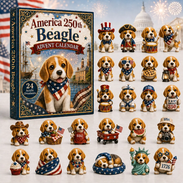 Beagle Advent Calendar 2026 - 24-Day Countdown, Acrylic Charms Every Day Bring New Suprises