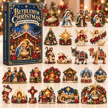Bethlehem Christmas advent calendar 2026 - 24-Day Countdown, Acrylic Charms