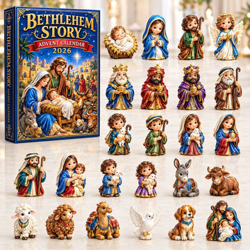 Bethlehem Story advent calendar 2026 - 24-Day Countdown, Acrylic Charms