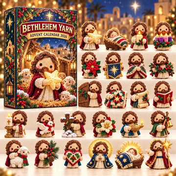 Bethlehem Yarn Advent Calendar 2026 - 24-Day Countdown, Acrylic Charms