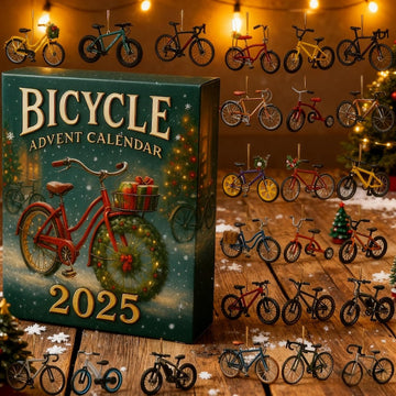 Bicycle Advent Calendar 2026 Acrylic Bike Ornament Set