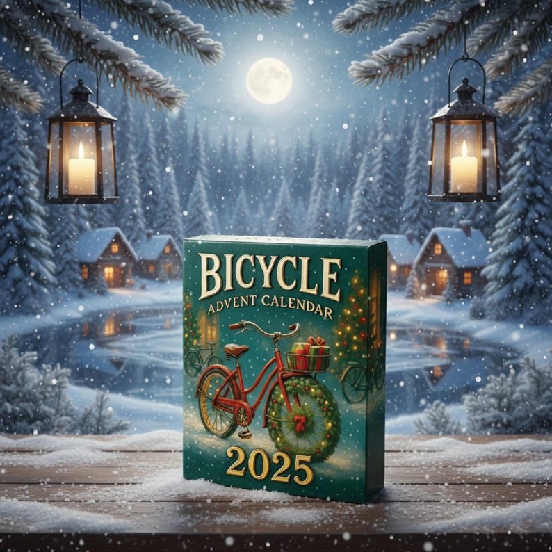 Bicycle Advent Calendar 2026 Christmas 24 Assorted Mini Bicycle Ornaments