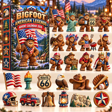 Bigfoot American Legends Advent Calendar 2026 - 24-Day Countdown, Acrylic Charms