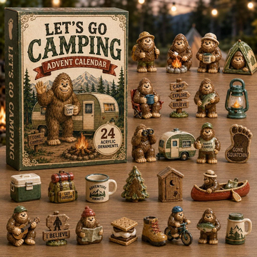 Bigfoot Camp Advent Calendar 2026 - 24-Day Countdown, Acrylic Charms Every Day Bring New Suprises
