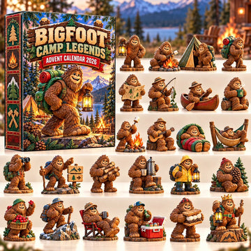Bigfoot Camp Legends Advent Calendar 2026 - 24-Day Countdown, Acrylic Charms
