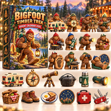 Bigfoot Timber Trek Advent Calendar 2026 - 24-Day Countdown, Acrylic Charms