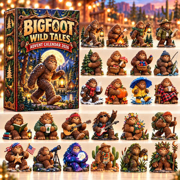 Bigfoot Wild Tales Advent Calendar 2026 - 24-Day Countdown, Acrylic Charms