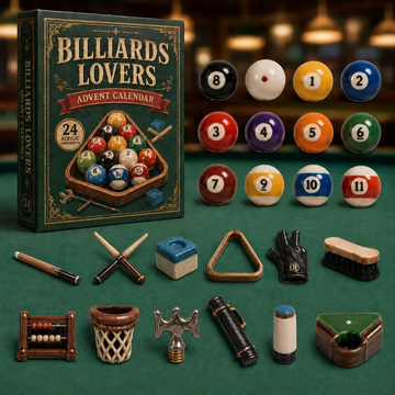 Billiards Rack Advent Calendar 2026 - 24-Day Countdown, Acrylic Charms Every Day Bring New Suprises