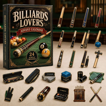 Billiards Stick Advent Calendar 2026 - 24-Day Countdown, Acrylic Charms Every Day Bring New Suprises
