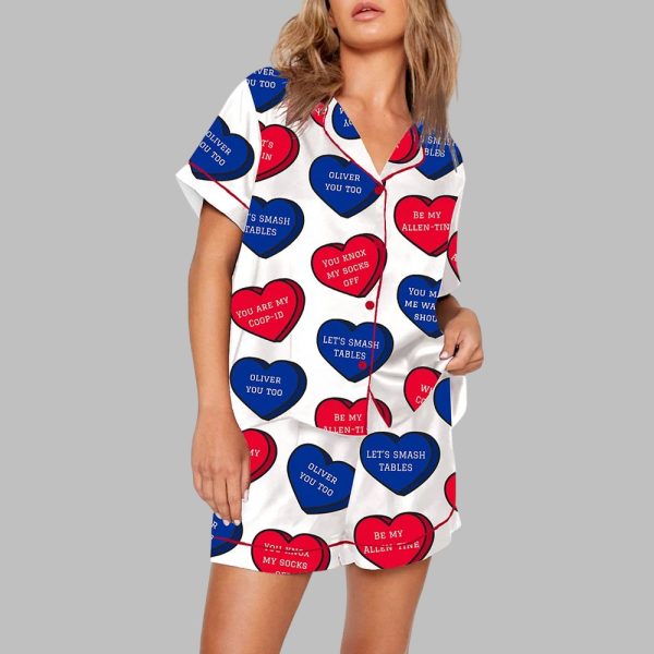 Aperol Spritz Christmas Satin Pajama Set For Women