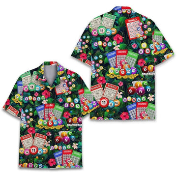Bingo Tropical Hawaiian Shirt Men Women, Casino Bingo Hawaiian Shirts HE0046