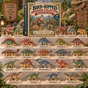 Bird-Hipped Dinosaur Collection Advent Calendar 2026 - 24-Day Countdown, Acrylic Charms